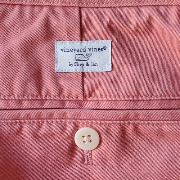 VINEYARD VINES COTTON MEN'S PANTS 33" x 30" PINK LIGHT RED - Picture 3 of 6